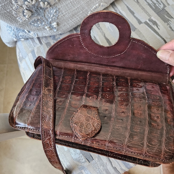 Vintage alligator purse/handbag - Picture 7 of 12